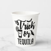 Trick of tequila grappige halloween drankje papieren bekers (Voorkant)