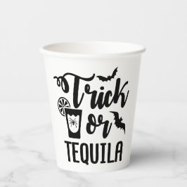 Trick of tequila grappige halloween drankje papieren bekers