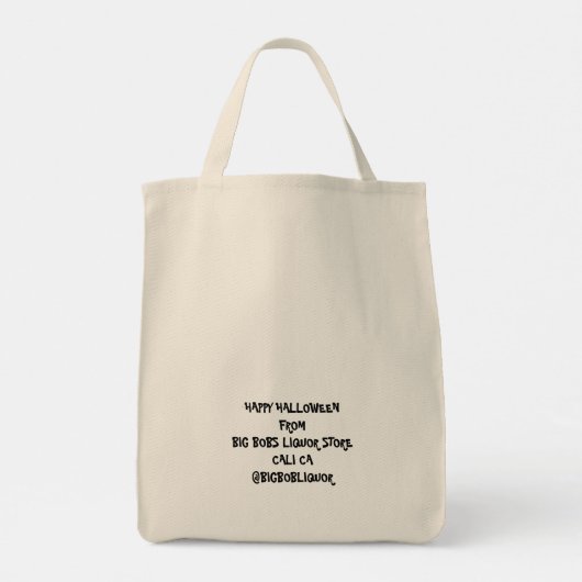 Trick of Tequila Sugar Skull Halloween Promo Tote Bag (Achterkant)