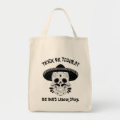 Trick of Tequila Sugar Skull Halloween Promo Tote Bag (Voorkant)