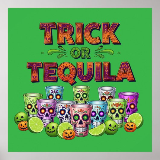 Trick of Tequila-T-shirt Poster (Voorkant)