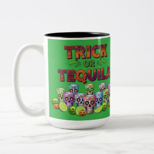 Trick of Tequila-T-shirt Tweekleurige Koffiemok