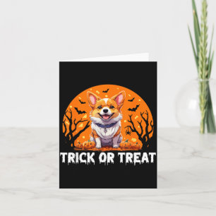 Trick Of Treat Halloween Hond Kaart