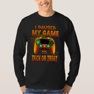 Trick Of Treat   Halloween Kostuum Gamer Doe-Het-Z T-shirt