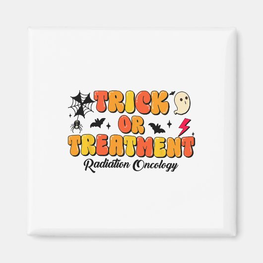 Trick of Treatment Straling Oncologie Halloween 2 Magneet (Voorkant)