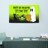 Trick of Treers Welkom Halloween Green Banner (Beurs)