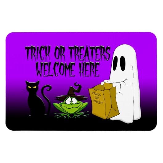 Trick of Treers Welkom Halloween Magnet Magneet (Horizontaal)