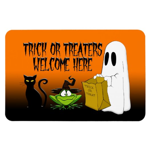 Trick of Treers Welkom Halloween Magnet Magneet (Horizontaal)