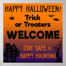 Trick of Treers Welkom Halloween Poster