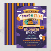 Trick of Trunk Event Halloween Car Party Kaart (Voorkant / Achterkant)