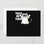 Trick of Tuna Halloween Feestdagenkaart (Voorkant / Achterkant)