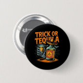 Trick or Bartender Mannen Vrouwen Grappig Hallowee Ronde Button 5,7 Cm (Voorkant /achterkant)