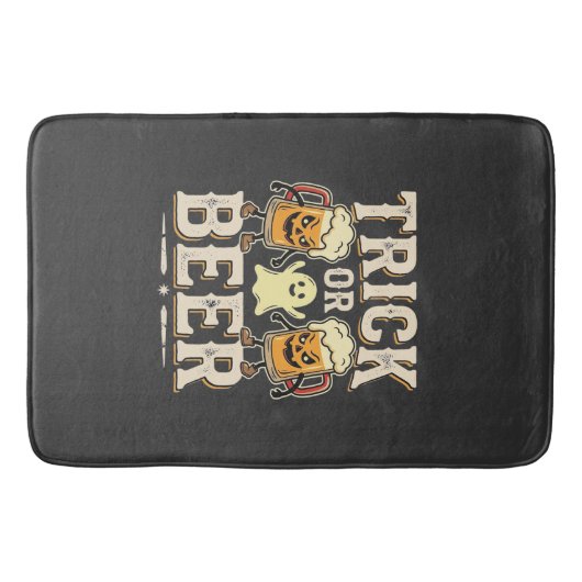 Trick or Beer Halloween Bier Design_1 Badmat (Voorkant)