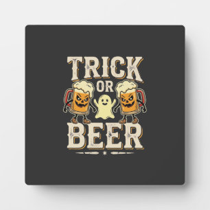 Trick or Beer Halloween Bier Design_1 Fotoplaat