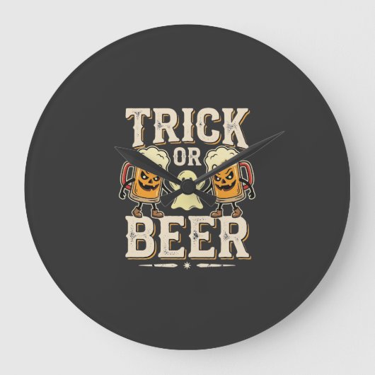 Trick or Beer Halloween Bier Design_1 Grote Klok (Voorkant)