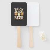 Trick or Beer Halloween Bier Design_1 Handwaaier (Voorkant en achterkant)