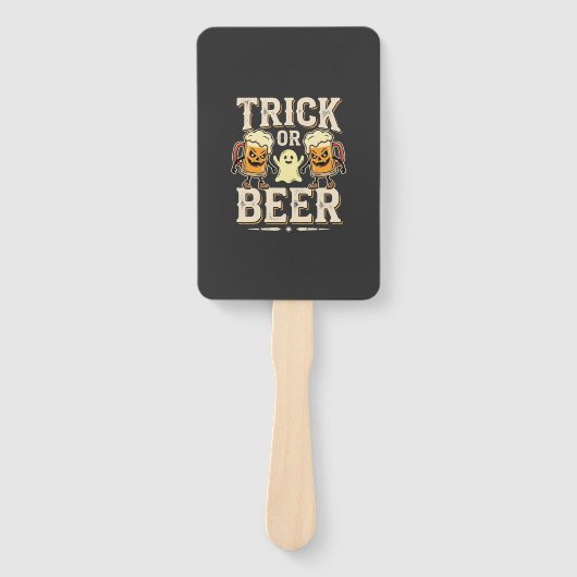 Trick or Beer Halloween Bier Design_1 Handwaaier (Voorkant)