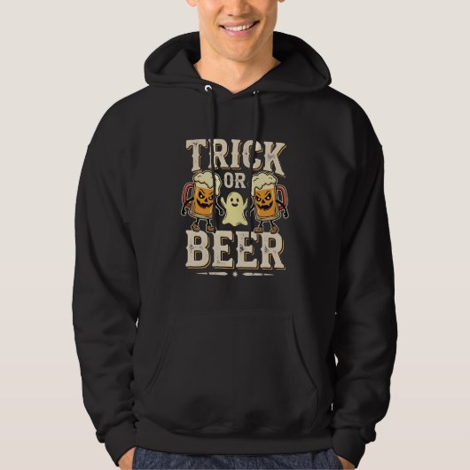 Trick or Beer Halloween Bier Design_1 Hoodie (Voorkant)