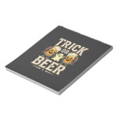 Trick or Beer Halloween Bier Design_1 Notitieblok (Linkerzijde)