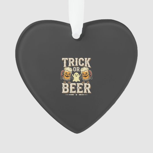 Trick or Beer Halloween Bier Design_1 Ornament (voorkant)