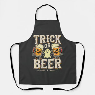 Trick or Beer Halloween Bier Design_1 Schort