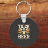 Trick or Beer Halloween Bier Design_1 Sleutelhanger (Voorkant)