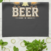 Trick or Beer Halloween Bier Design_1 Theedoek (Gevouwen)