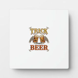 Trick Or Beer Halloween Pompoen Mok Skelet Handen Fotoplaat