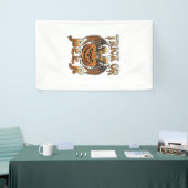 Trick Or Beer Halloween Pompoen Skelet Wings Mok Spandoek (Beurs)