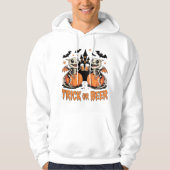 Trick or Beer Skeleton Dragons Halloween Hoodie (Voorkant)