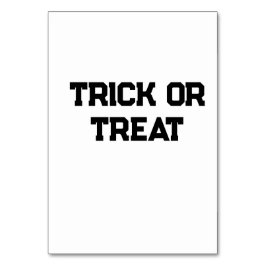 Trick or. Behandel Halloween spookachtige zwarte e Kaart