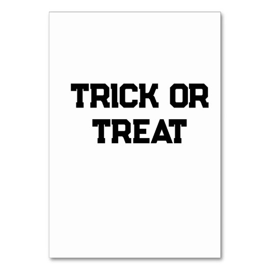Trick or. Behandel Halloween spookachtige zwarte e Kaart (Voorkant)