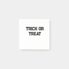 Trick or. Behandel Halloween spookachtige zwarte e Post-it® Notes