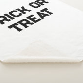 Trick or. Behandel Halloween spookachtige zwarte e Sherpa Deken (3/4)