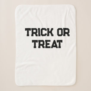 Trick or. Behandel Halloween spookachtige zwarte e Sherpa Deken