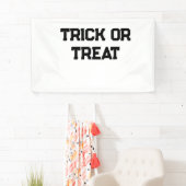 Trick or. Behandel Halloween spookachtige zwarte e Spandoek (Insitu)