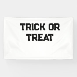 Trick or. Behandel Halloween spookachtige zwarte e Spandoek