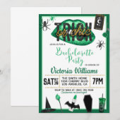 Trick or Chic Halloween Bachelorette Uitnodiging (Voorkant / Achterkant)