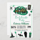 Trick or Chic Halloween Bachelorette Uitnodiging (Voorkant / Achterkant)