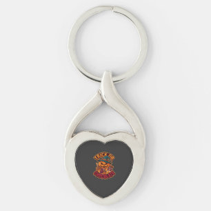 Trick Or Chocolade Halloween Pompoen Heksenhoed Ka Sleutelhanger
