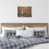 Trick or Croak handgeschilderde halloween Canvas Afdruk (Insitu (Slaapkamer))