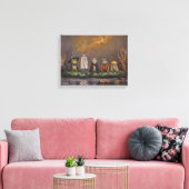 Trick or Croak handgeschilderde halloween Canvas Afdruk (Insitu (Woonkamer))