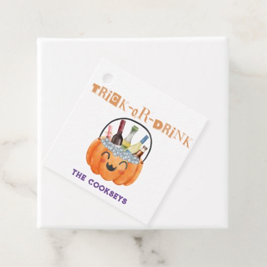 Trick-or-drink Halloween label (In situ)