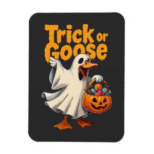 Trick or Gans Halloween Gans Magneet