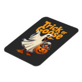 Trick or Gans Halloween Gans Magneet (Linkerzijde)