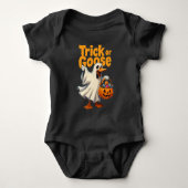 Trick or Gans Halloween Gans Romper (Voorkant)