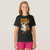 Trick or Gans Halloween Gans T-shirt (Voorkant volledig)