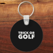 Trick Or Golf Funny Halloween Sleutelhanger (Voorkant)
