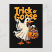 Trick or Goose Halloween Goose Briefkaart (Voorkant)