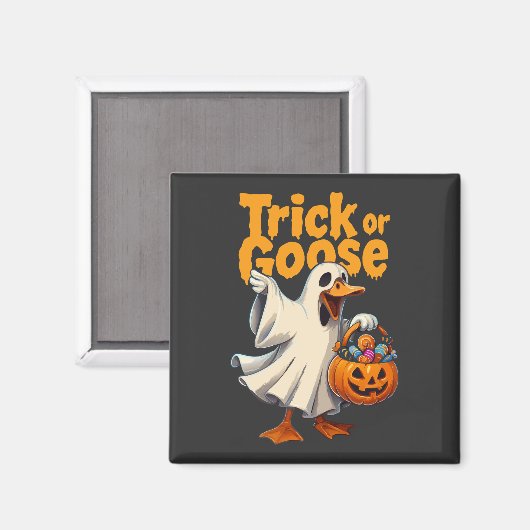 Trick or Goose Halloween Goose Magneet (Voorkant / Achterkant)